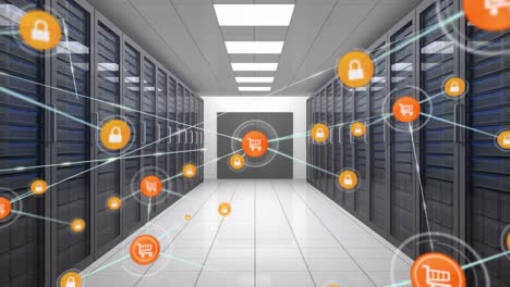 Animation-of-network-of-connections-with-computers-in-background