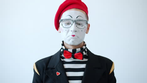 mime artist portrait