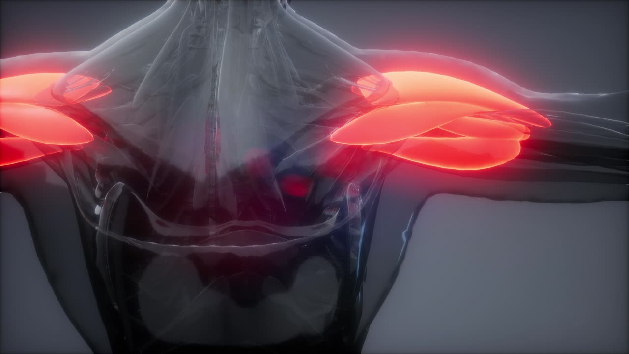 델토이드 - 눈에 보이는 근육 해부학 지도