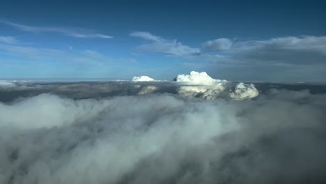 stunning aerial view of clouds from above