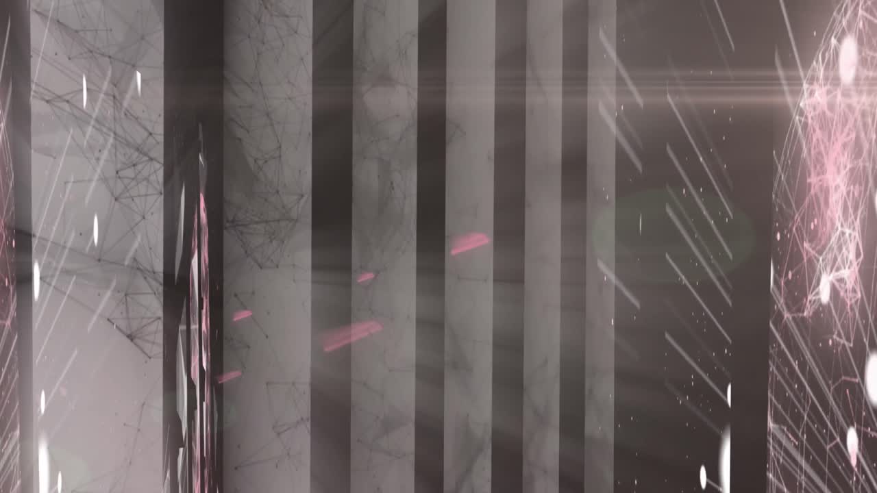 검은색과 색 배경에 움직이는 모양의 애니메이션