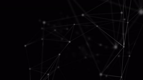 animation of networks of connections over black background