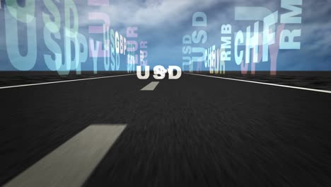 speed flight currency text on road loop