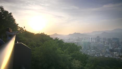 seoul skyline at sunset 12