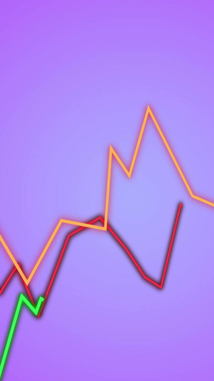 Animation of moving diagrams on blue background