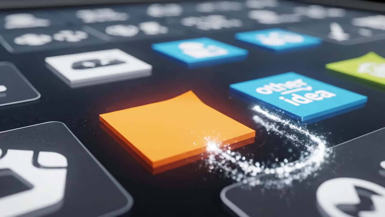 Interactive Brainstorming on a Touch Screen