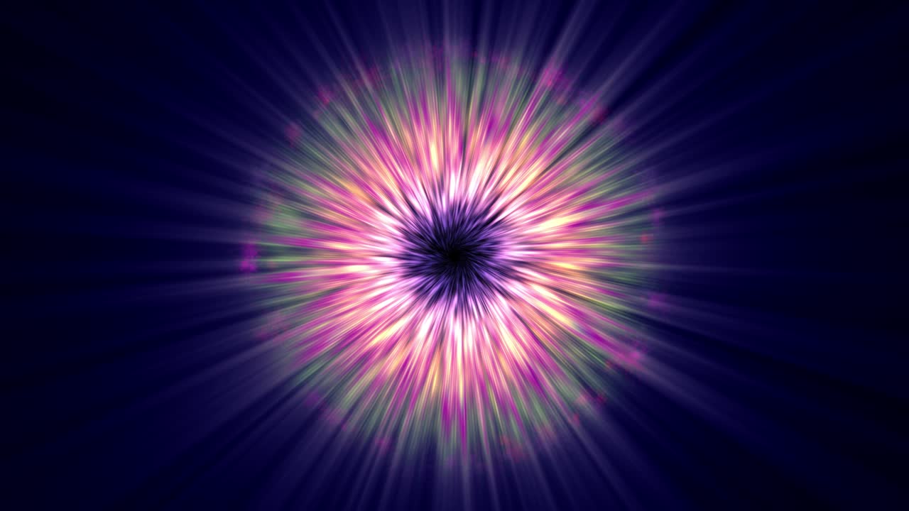 círculos de ojo de rayos de nebulosa 4k