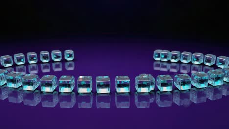 abstract ice cubes