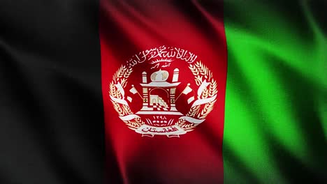 flag of afghanistan waving background