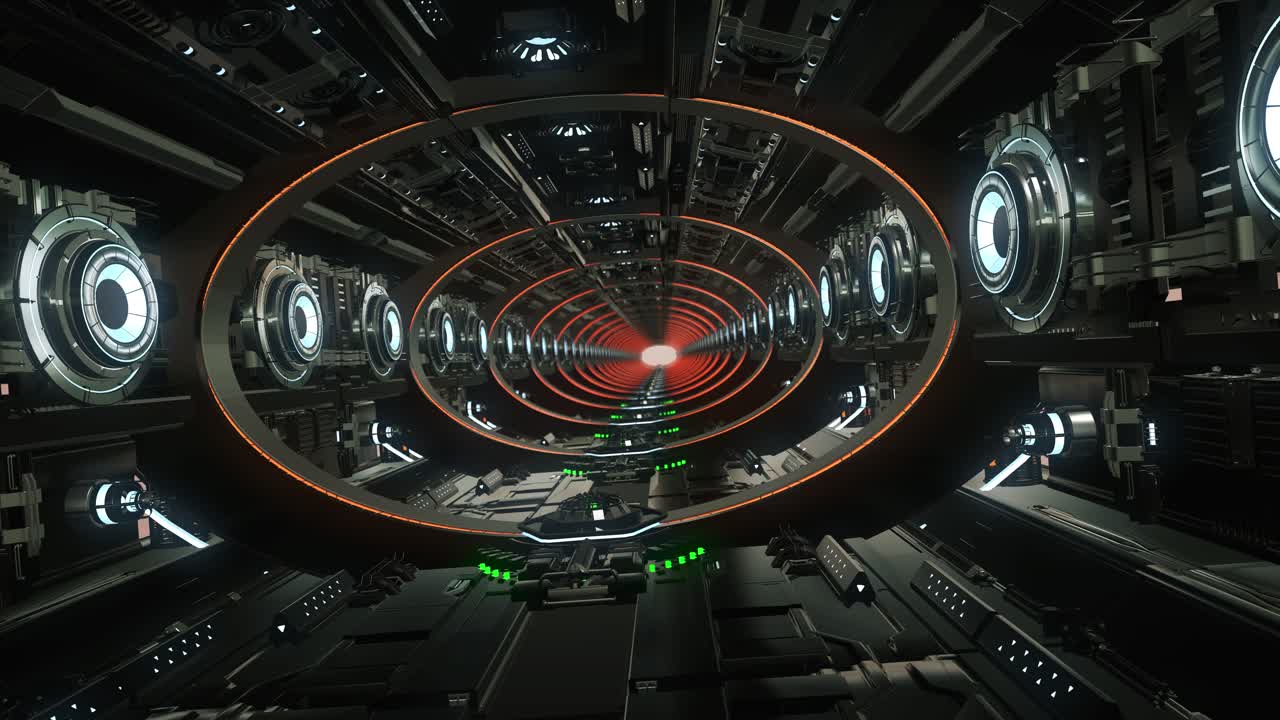 Futuristic 4k Tunnel Animation