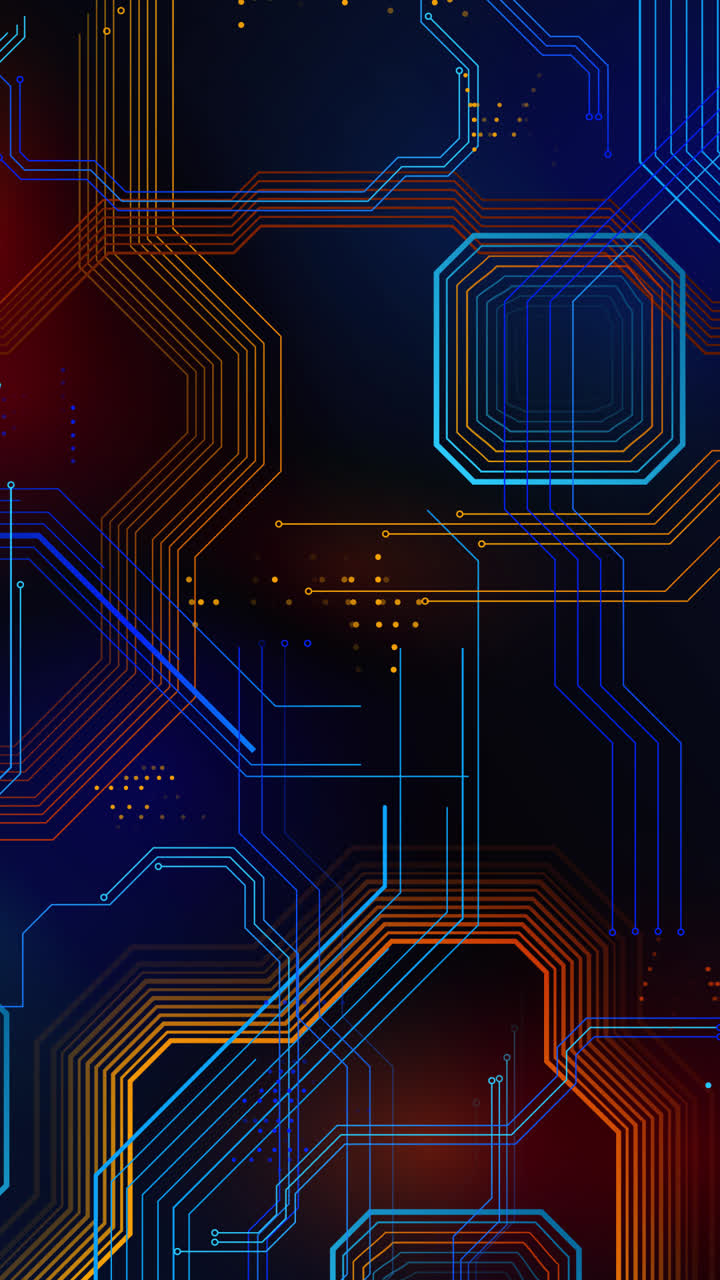 Abstract Digital Circuit Board Technology Background