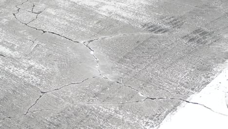 cracked concrete surface