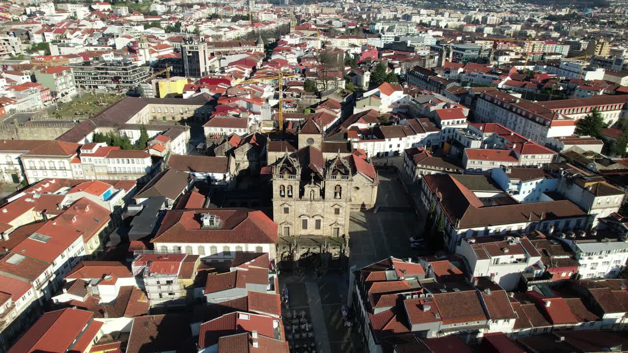 Luftfoto af Braga centrum, Portugal 08