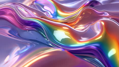 iridescent liquid abstract flow