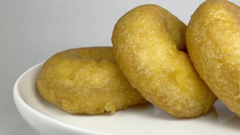donut pequeño, video en primer plano