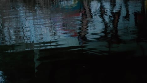 graffiti reflection in the water surface