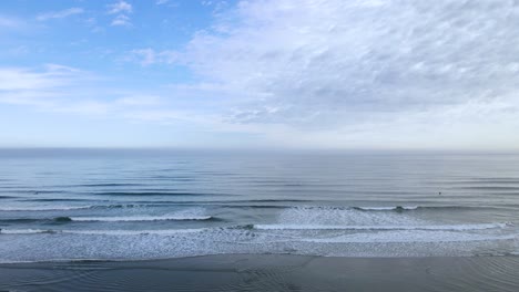 gentle waves at nantasket beach, massachusetts