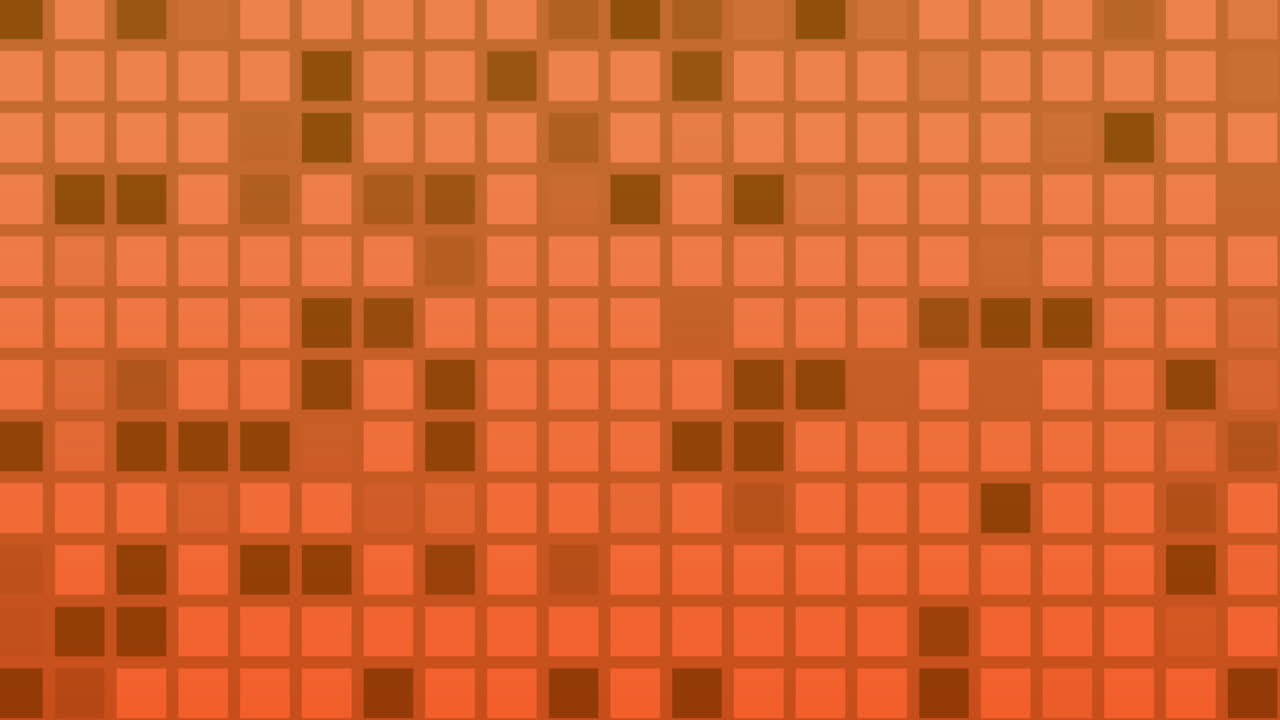 Looping animation of red and yellow colored tiles change color and pattern