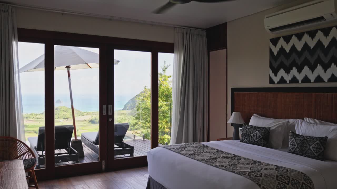 Luxury bedroom villa in tropical paradise