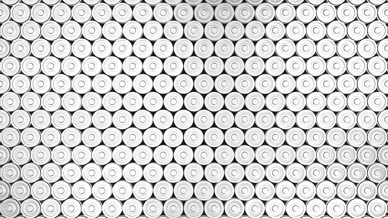 3D rendering lithium ion battery pack for car in factory