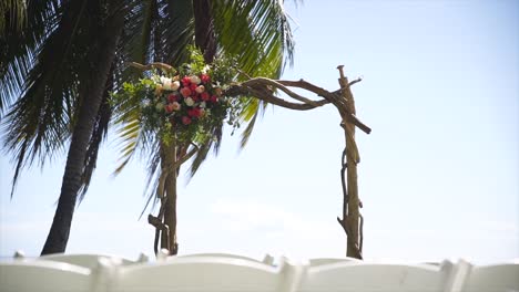 beautiful wedding arch tropical ceremony venue slider