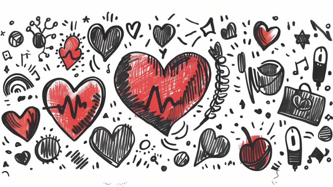 Heart doodles