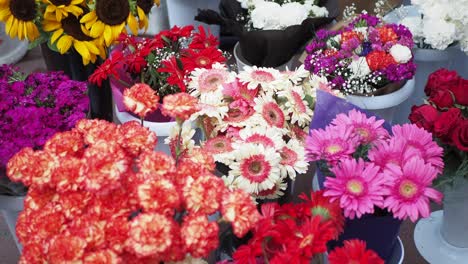 colorful flower arrangement display