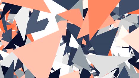 el fondo de coloridos triángulos voladores