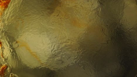 Die-Oberfläche-Des-Planeten-Lydxr-Bestand-Aus-Geschmolzenem-Gold,-Das-Durch-Ständige-Seismische-Aktivität-Aufgewühlt-Wurde