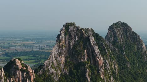 rocky mountain peaks and lush valley