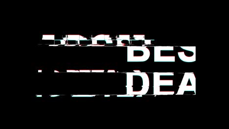 best deal glitch effect text digital tv distortion 4k loop animation