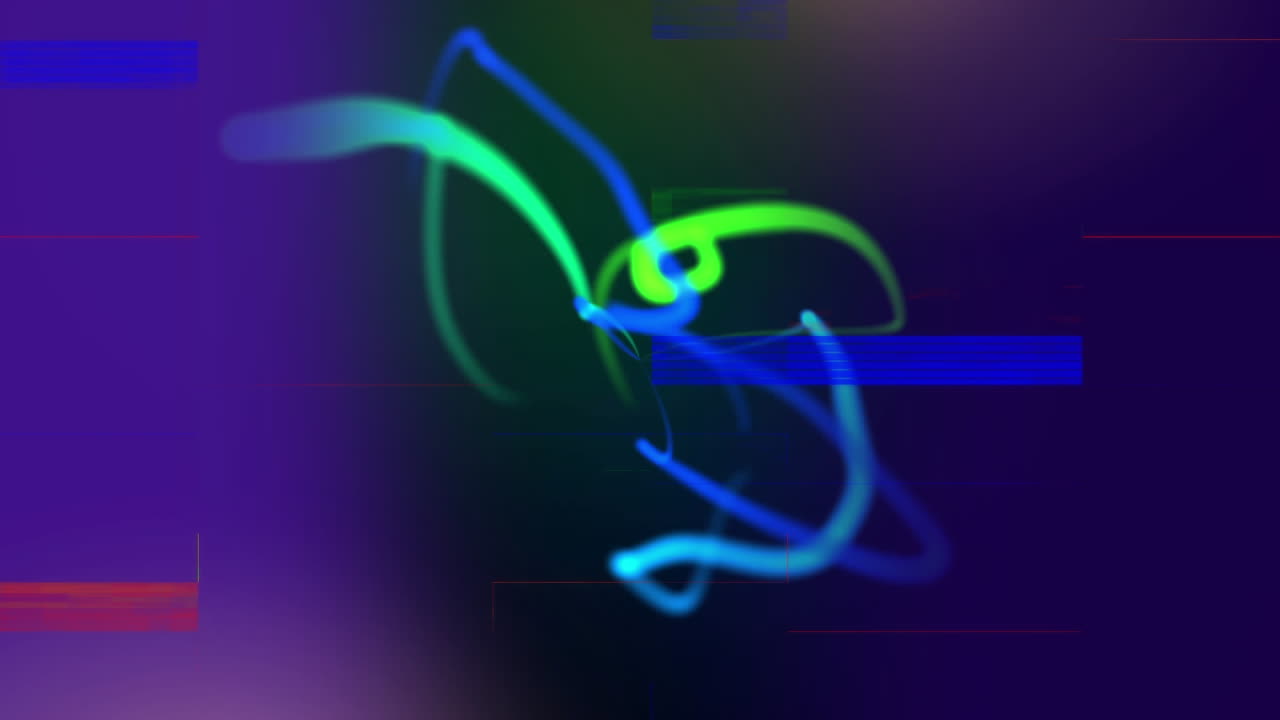 líneas coloridas y retorcidas