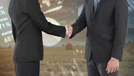 handshake between a businessman and a businesswoman 4k