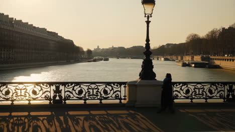 scenic view of the seine river in paris