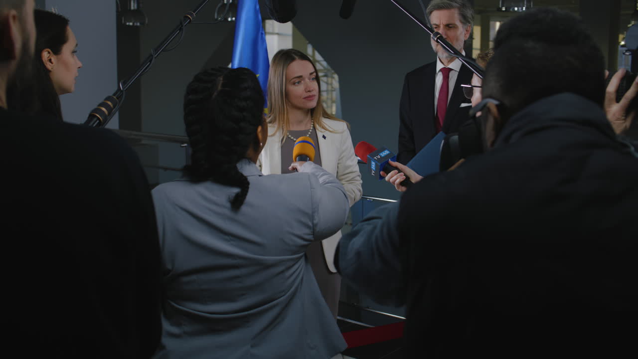 Press Conference with Politician