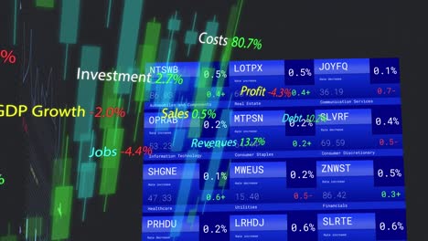 Animation-of-statistics-and-financial-data-processing