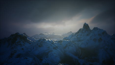 majestic snowy mountains