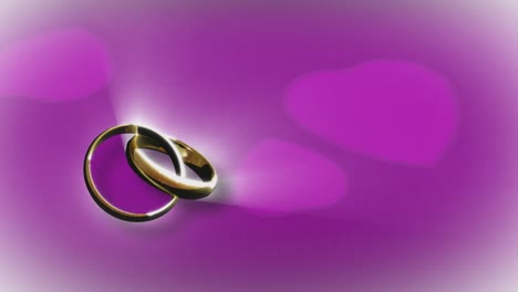 animation 3d d'une bague de mariage