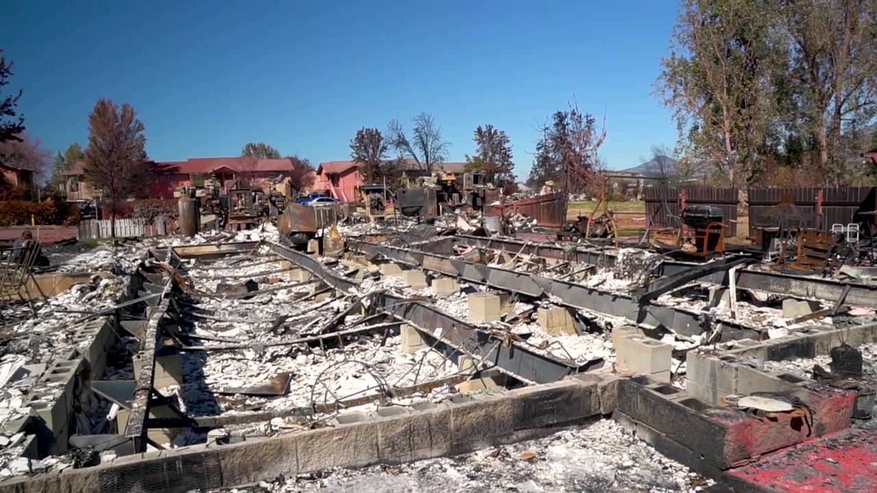 Damage of Homes Burned in Talent Oregon