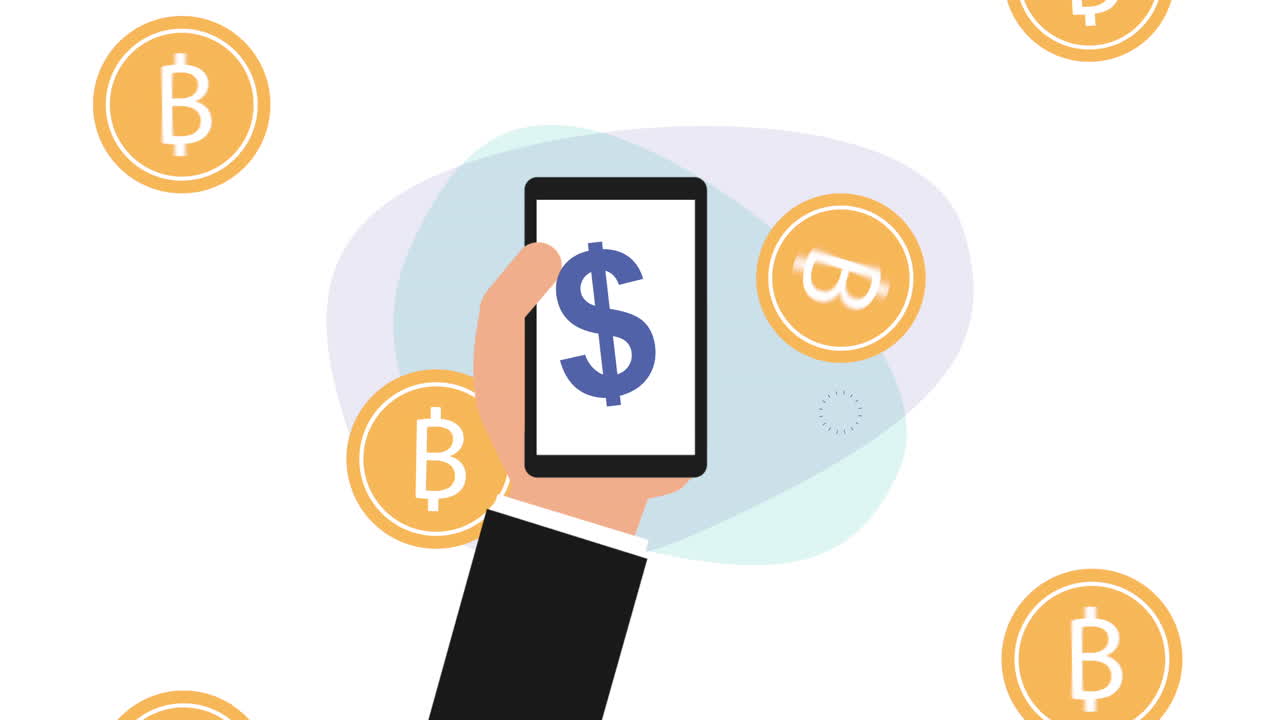 전자상거래 애플리케이션을 가진 스마트폰을 손으로 사용하는 것