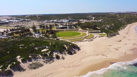aerial view towards waterfront park and shorehaven beach perth