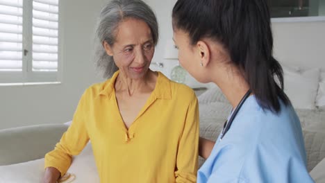 mature woman and nurse