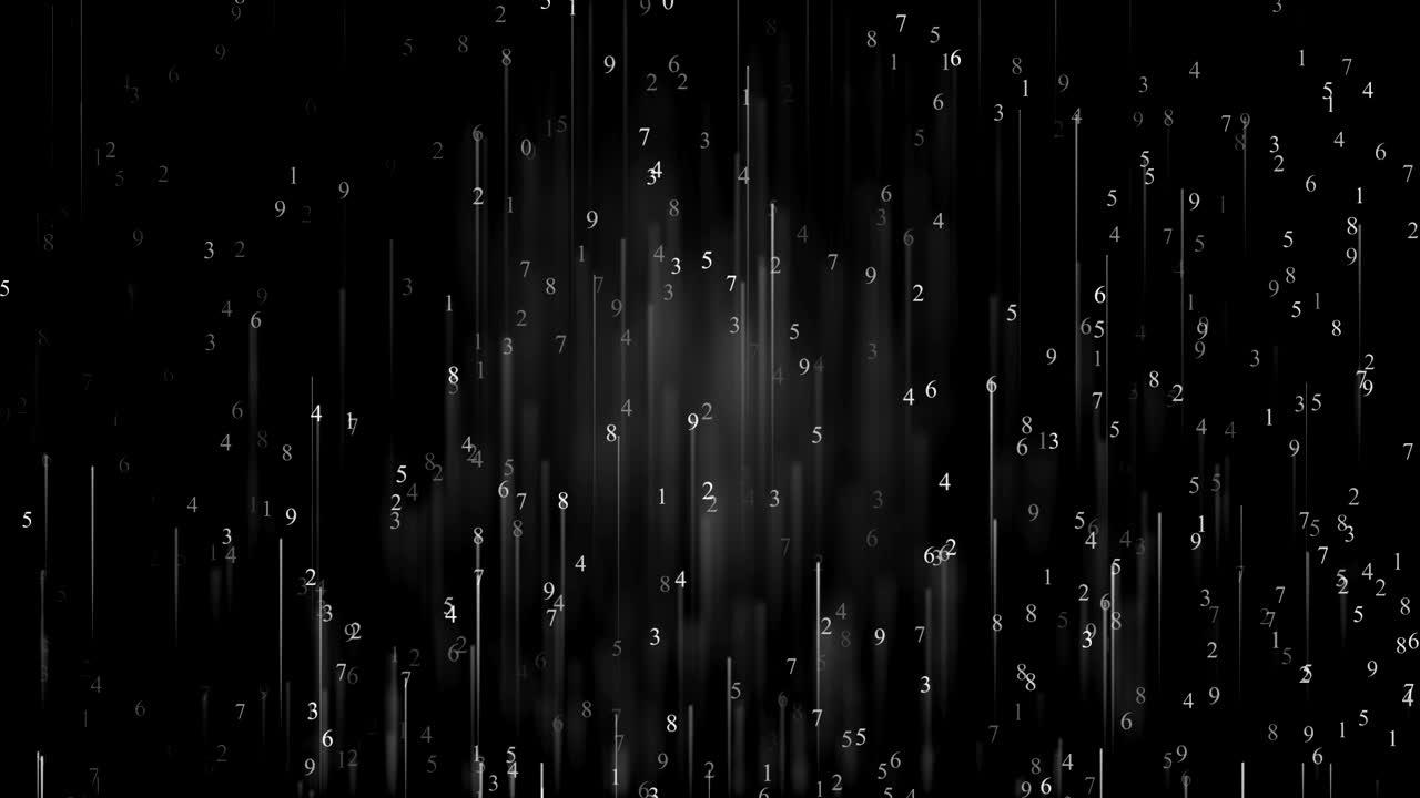 Abstract animated loop with moving numbers - stock video