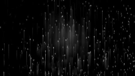 bucle animado abstracto con números móviles - video de stock