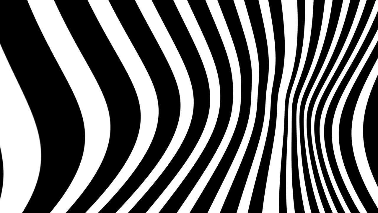 líneas curvas negras y blancas bucle