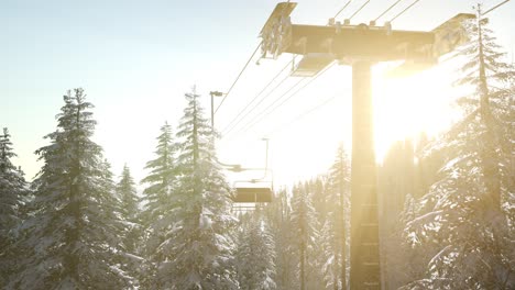 empty ski lift