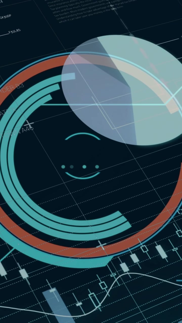 Animation of data processing over world map