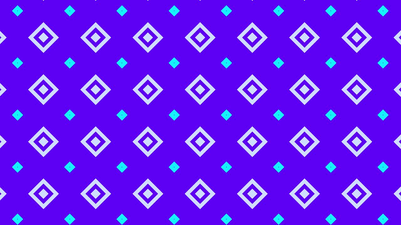 Abstract Looping Diamond Pattern on Purple Background