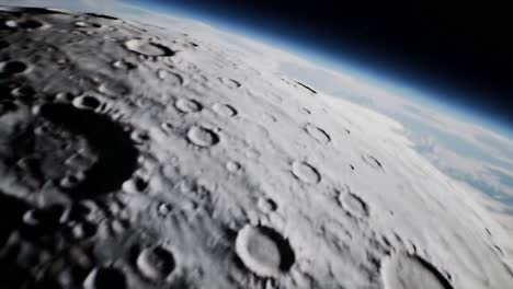 la tierra y la luna desde el espacio