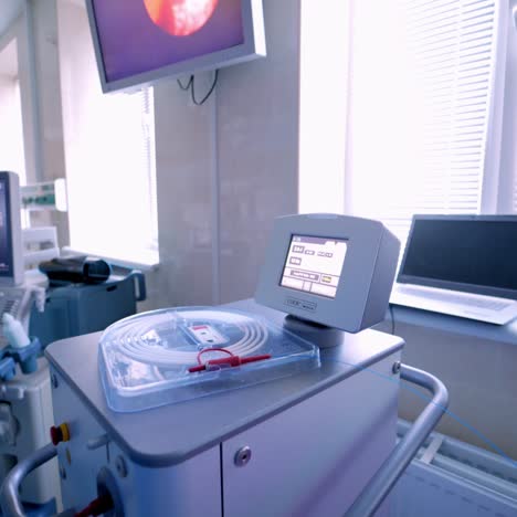 doctor is entering surgery room. medical team is providing surgery operation with modern equipment. video of the process